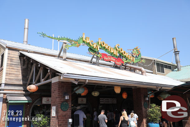 The Lucky Fortune Cookery sign has returned and has been restored to looking new again.