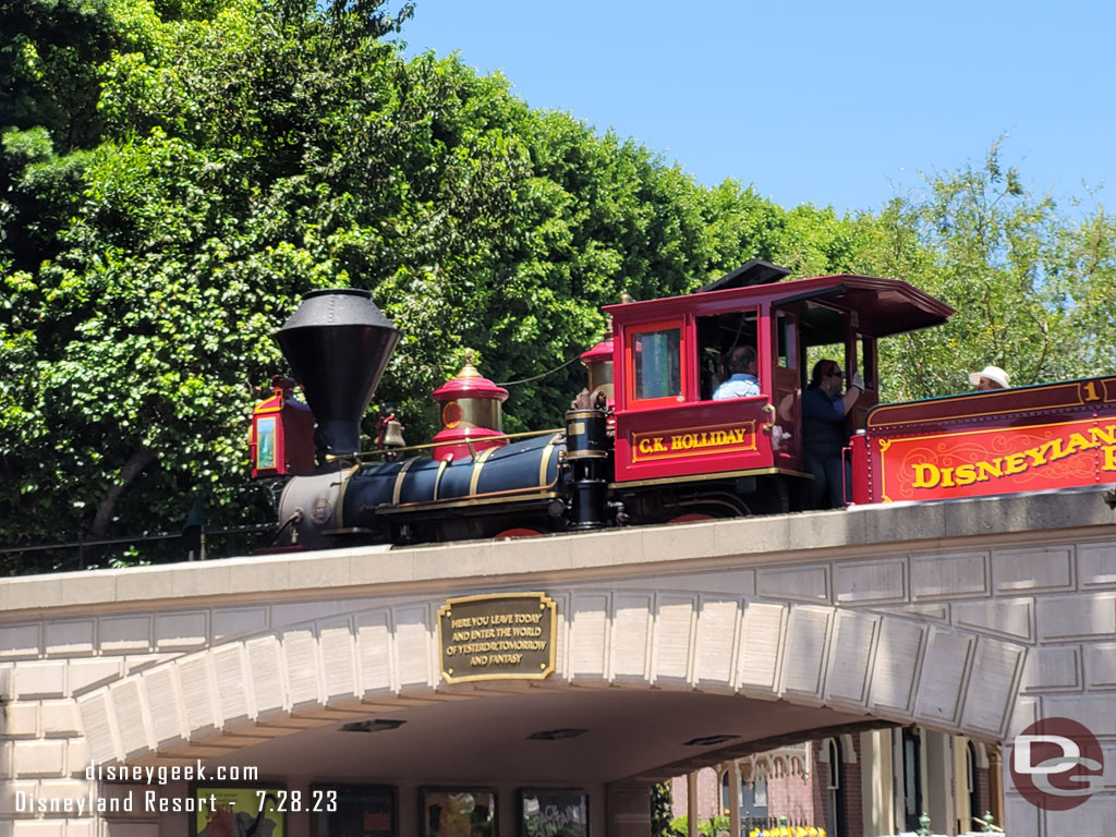 12:49pm - Entering Disneyland.