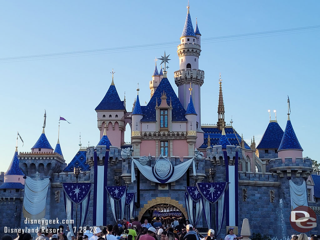 Sleeping Beauty Castle this evening