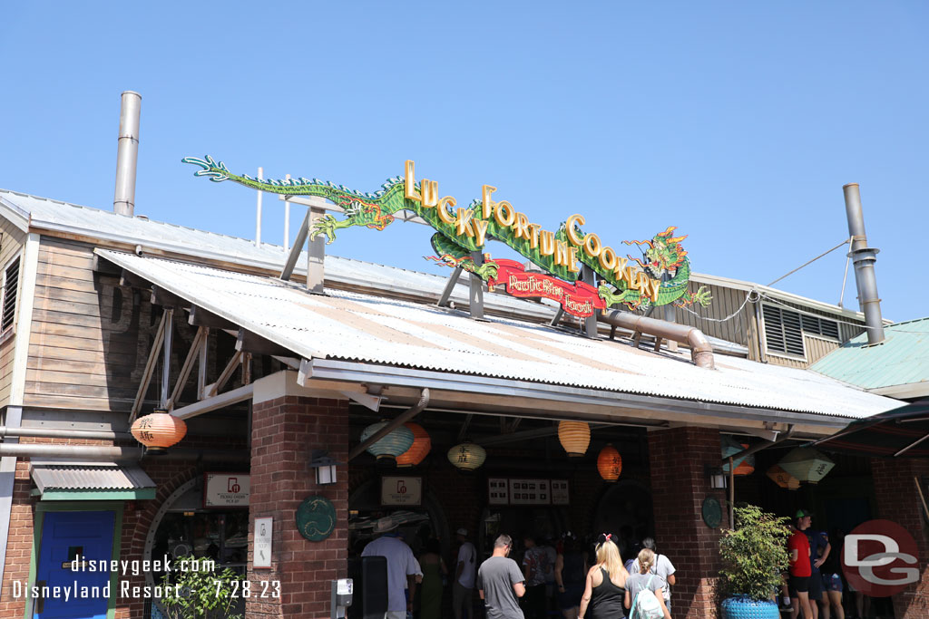 The Lucky Fortune Cookery sign has returned and has been restored to looking new again.