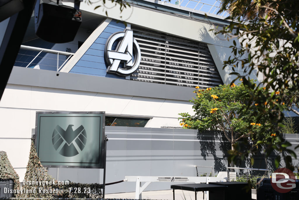 No visible progress on the Avengers Campus gift shop