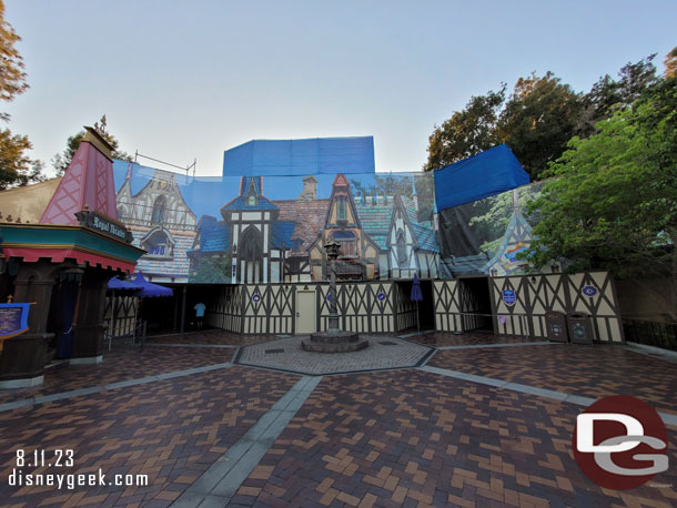 Fantasy Faire exteriors are being renovated.  Everything was still accessible.