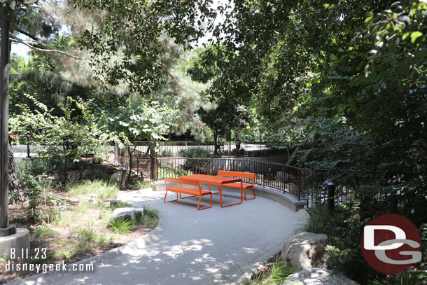 A quiet space to sit.. a stark contrast to the old waterfalls that used to be here which were quite loud.