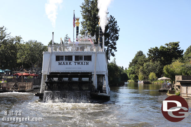 The Mark Twain back on the move.