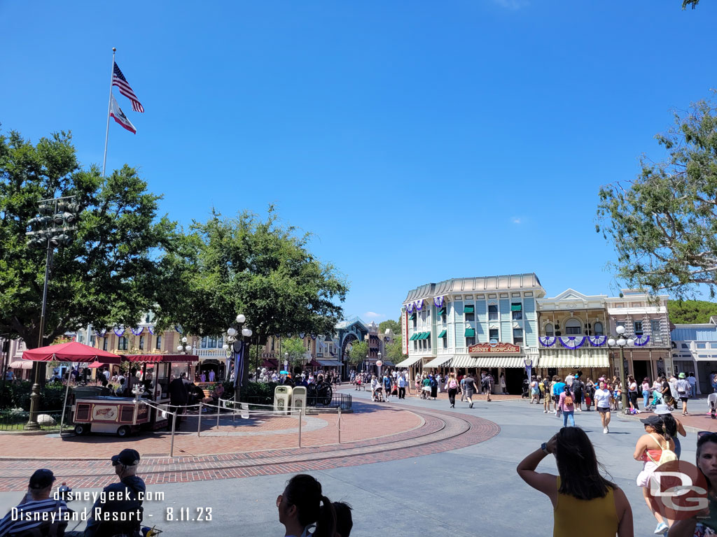 2:27pm - Entering Disneyland, just as the Disneyland Band was wrapping up their set.