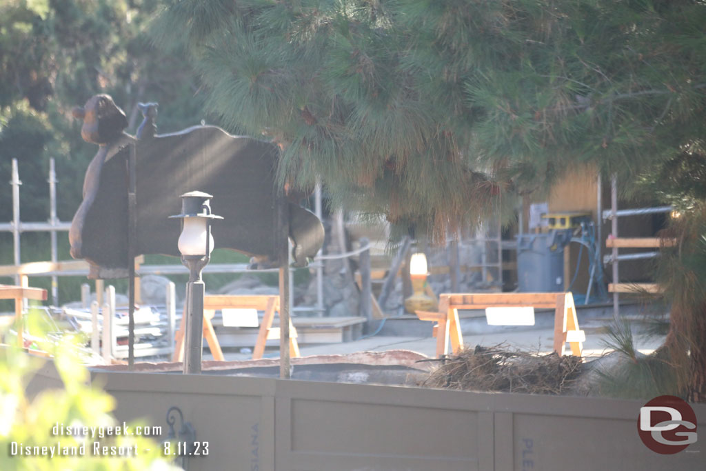 The planter around the Critter Country sign looks to be gone.