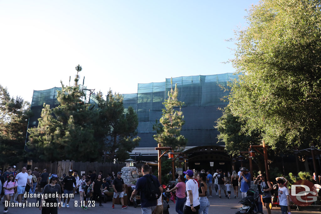 Renovation Work continues on the facade of Soarin