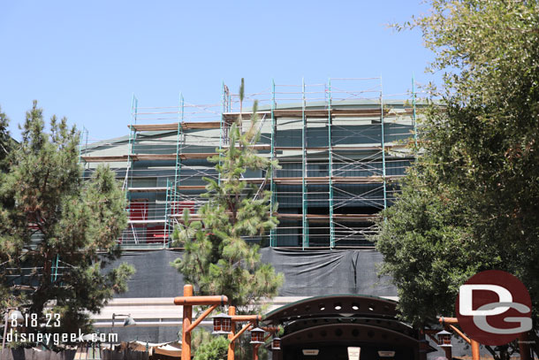 A check of the Soarin' exterior renovation