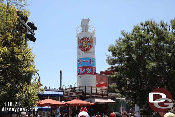 All the scaffolding is gone and you can see the new paint scheme on the silo.