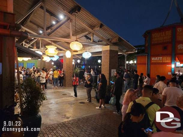 The wait for the Lucky Fortune Cookery register was long. It filled its queue and wrapped around the building, almost to the Ghirardelli exit.