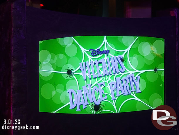 Tomorrowland Terrace is hosting the Villains Dance Party