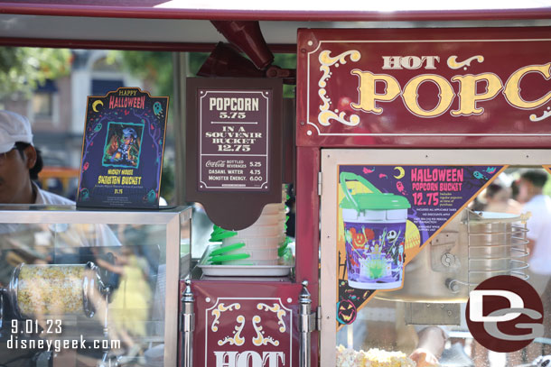 There are a number of popcorn buckets, sippers and toppers for Halloween available around the parks.