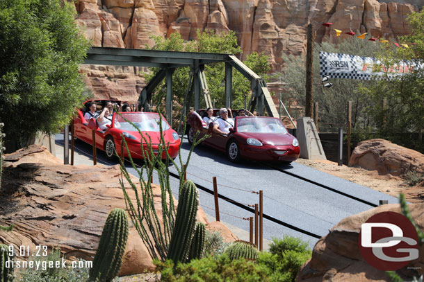 A portion of the track was resurfaced