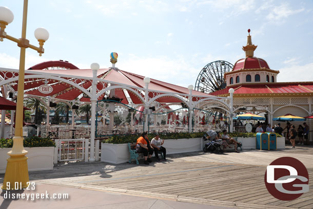 The seating area for the Lamplight Lounge was not in use