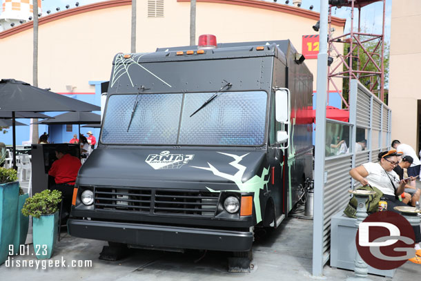 The Studio Catering Co truck has a wrap for Halloween