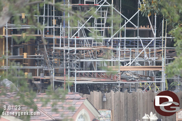 A check of the Adventureland treehouse project from this vantage point