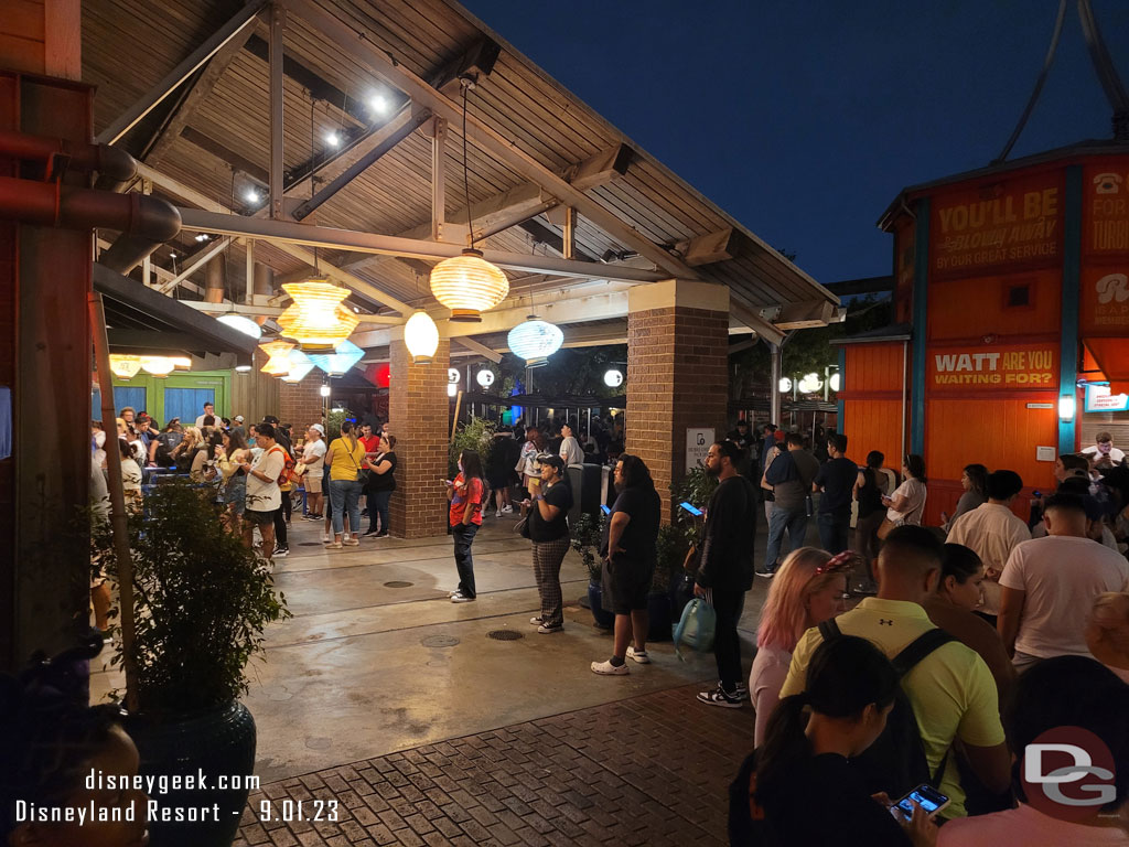 The wait for the Lucky Fortune Cookery register was long. It filled its queue and wrapped around the building, almost to the Ghirardelli exit.