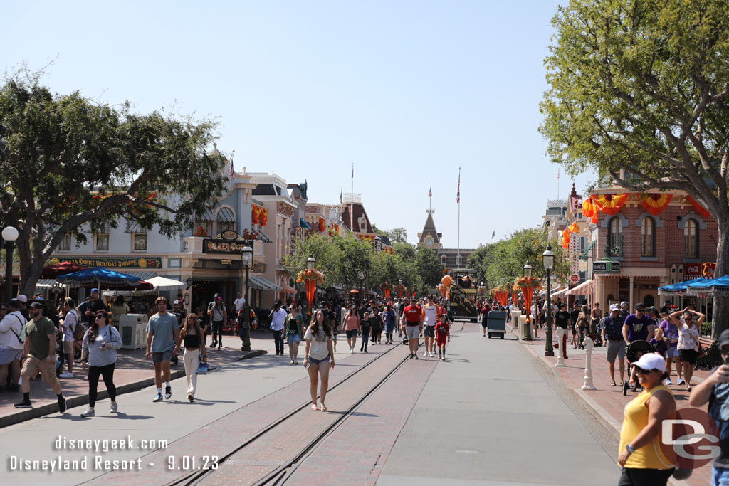 Looking back toward Town Square