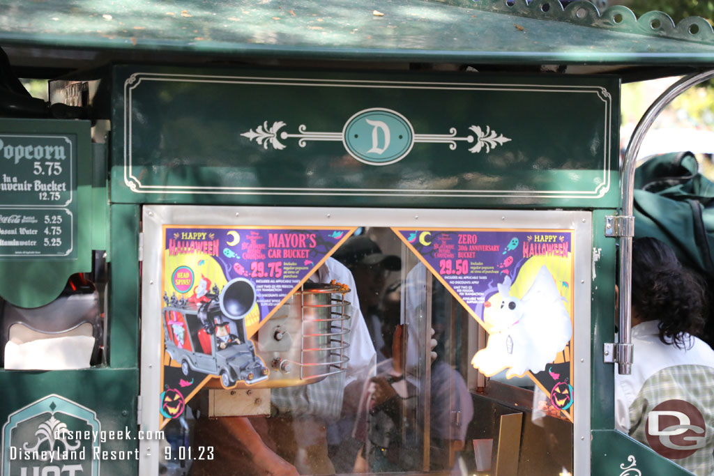 The popcorn bucket offerings in New Orleans Square