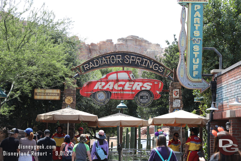 Radiator Springs Racers has reopened after its renovation.