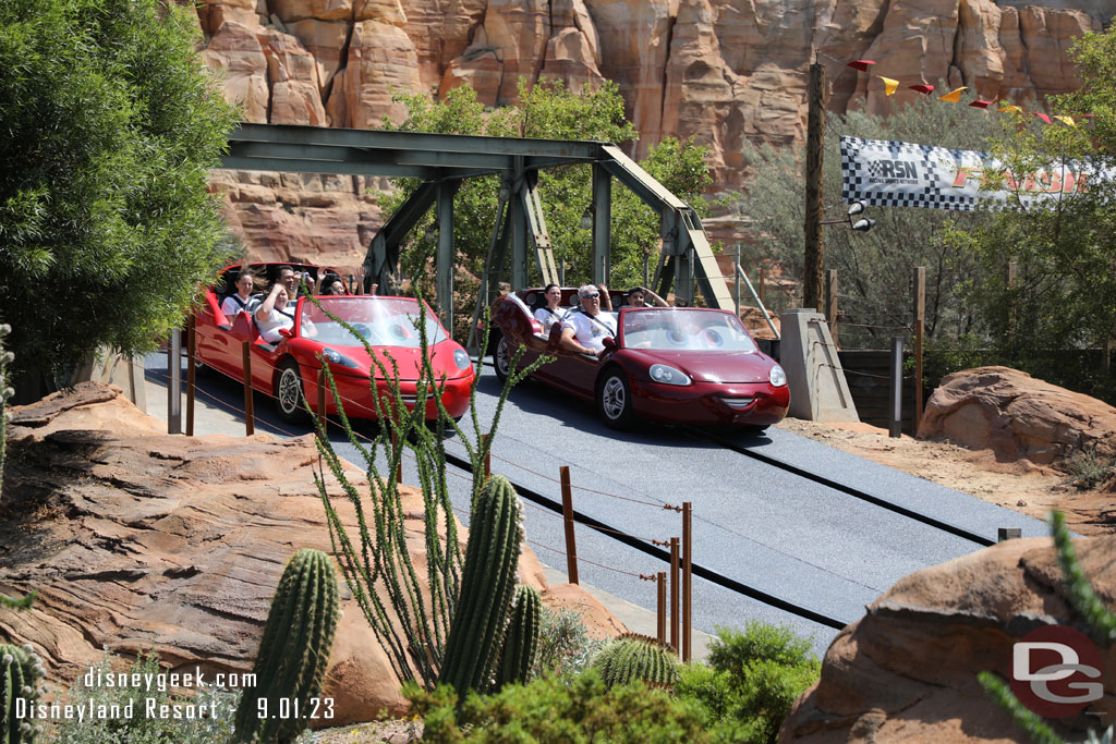 A portion of the track was resurfaced