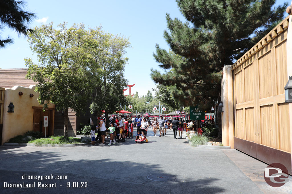 Making my way to San Fransokyo. It officially opened yesterday.   On the left is the queue to meet Baymax.