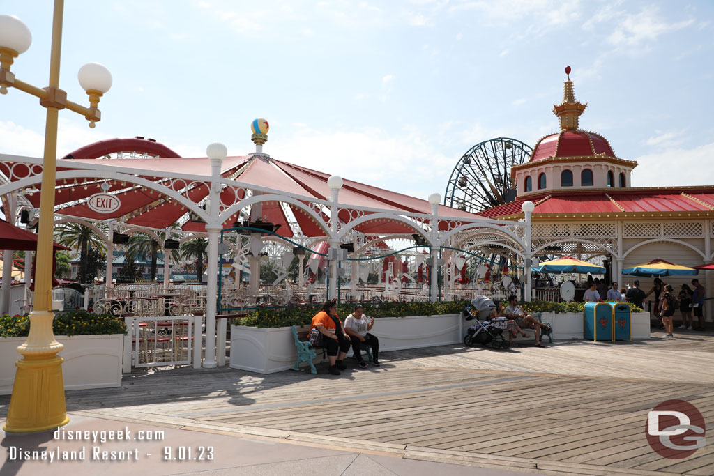 The seating area for the Lamplight Lounge was not in use