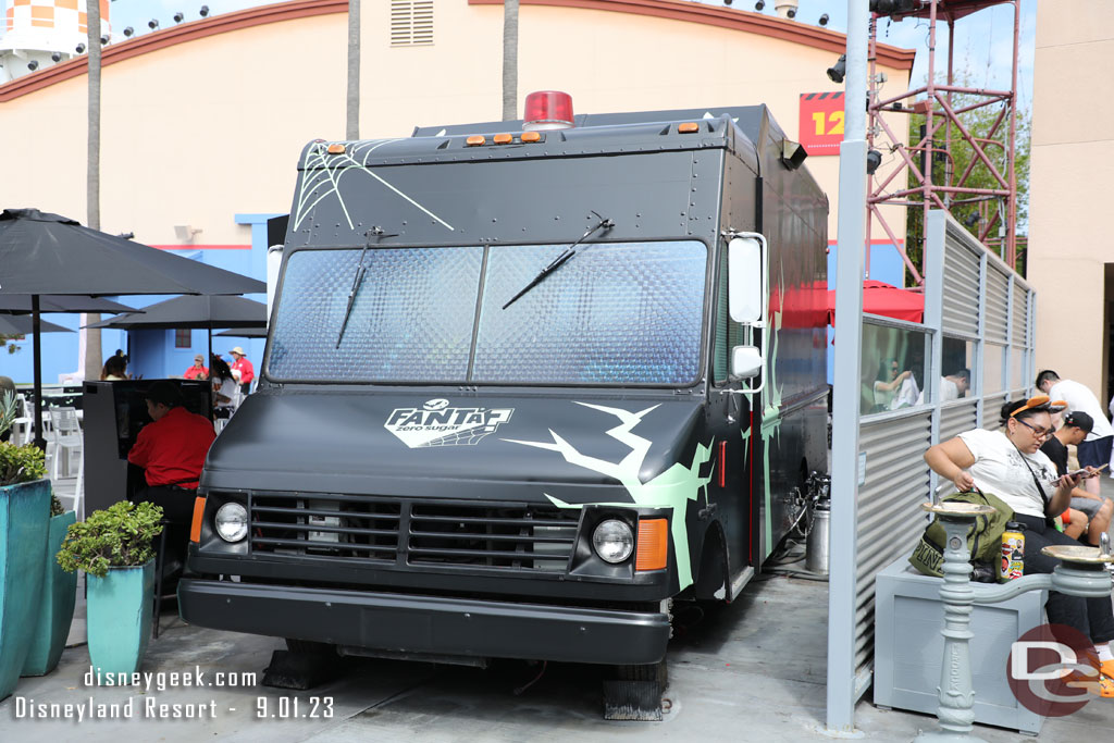 The Studio Catering Co truck has a wrap for Halloween