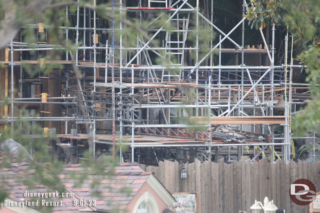 A check of the Adventureland treehouse project from this vantage point