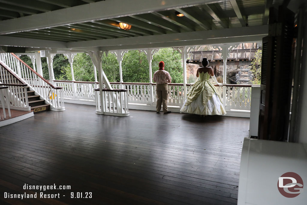 Her and another cast member were the only two on the deck when I walked through.