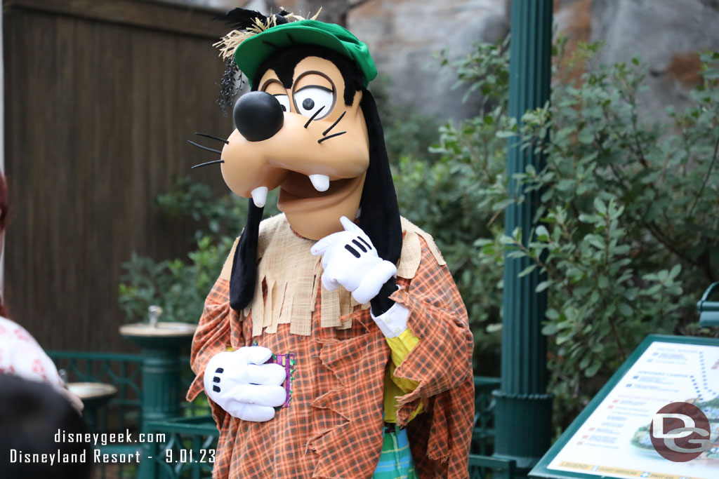 Goofy was out again.