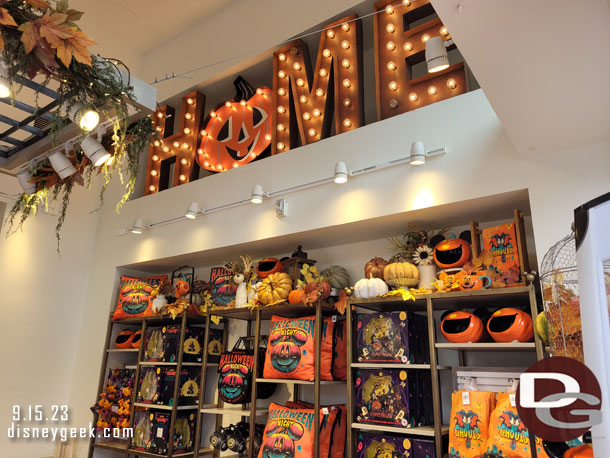 Disney Home Halloween merchandise