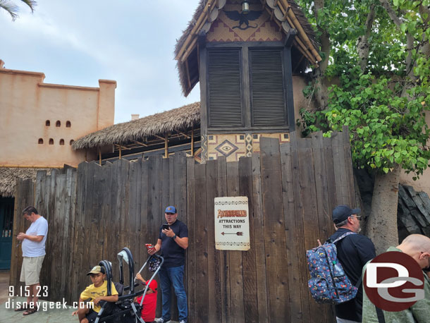 No real visible progress in Adventureland