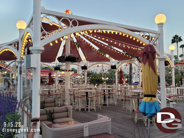 This seems like leaving money on the table..  the Lamplight Lounge Boardwalk Dining closes at 5pm.