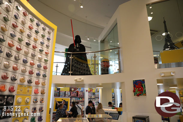 Pinocchio Pumpkin in the LEGO store.