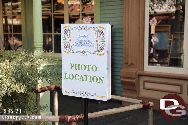 A photo location for the Hispanic and Latin American Culture celebration.