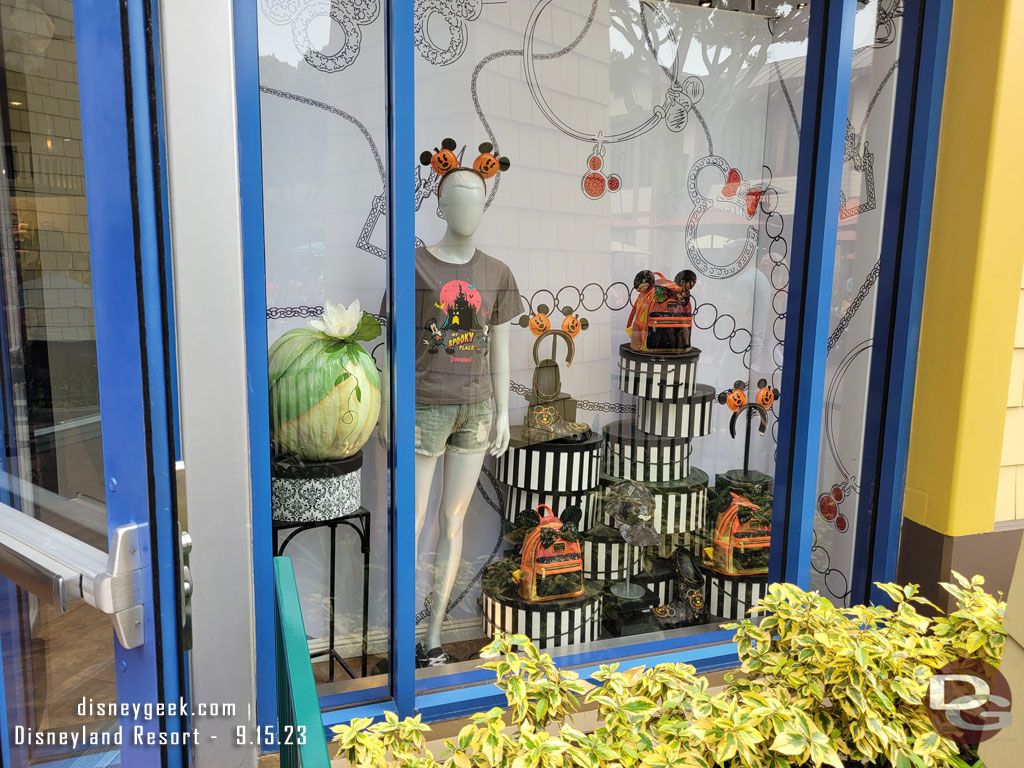 Tinker Bell pumpkin in the Disney Dress shop window