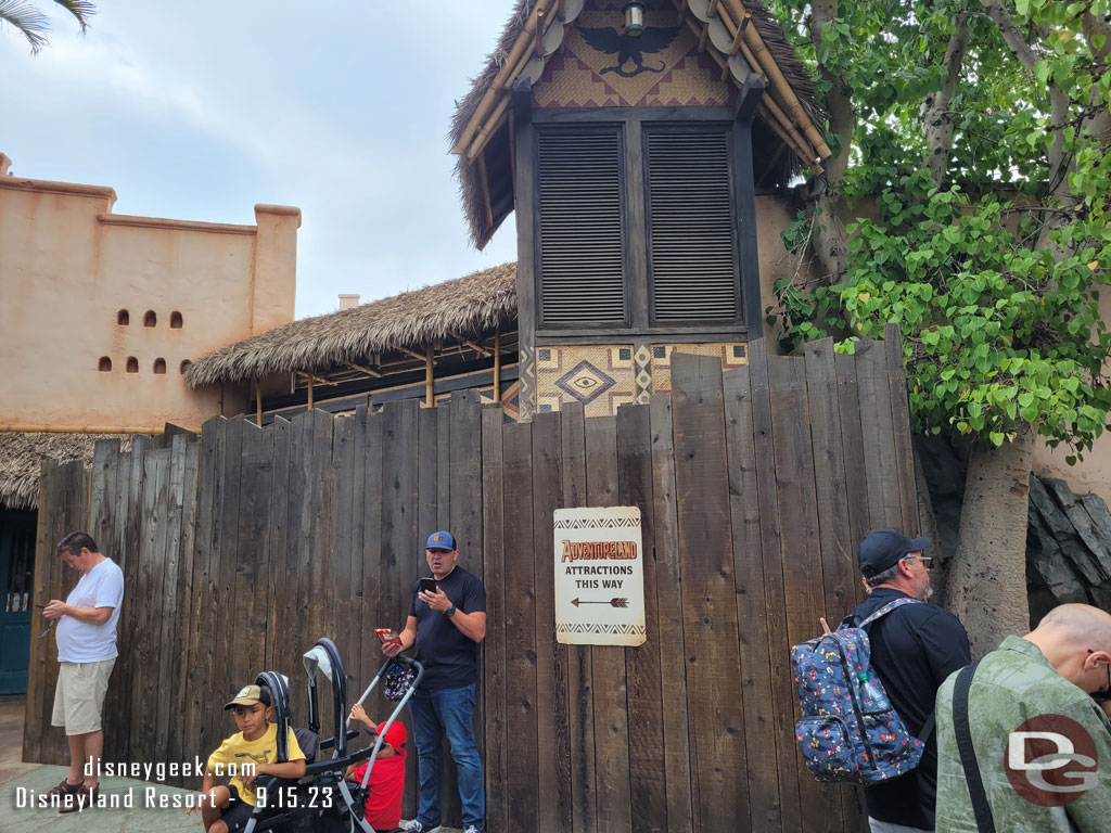 No real visible progress in Adventureland