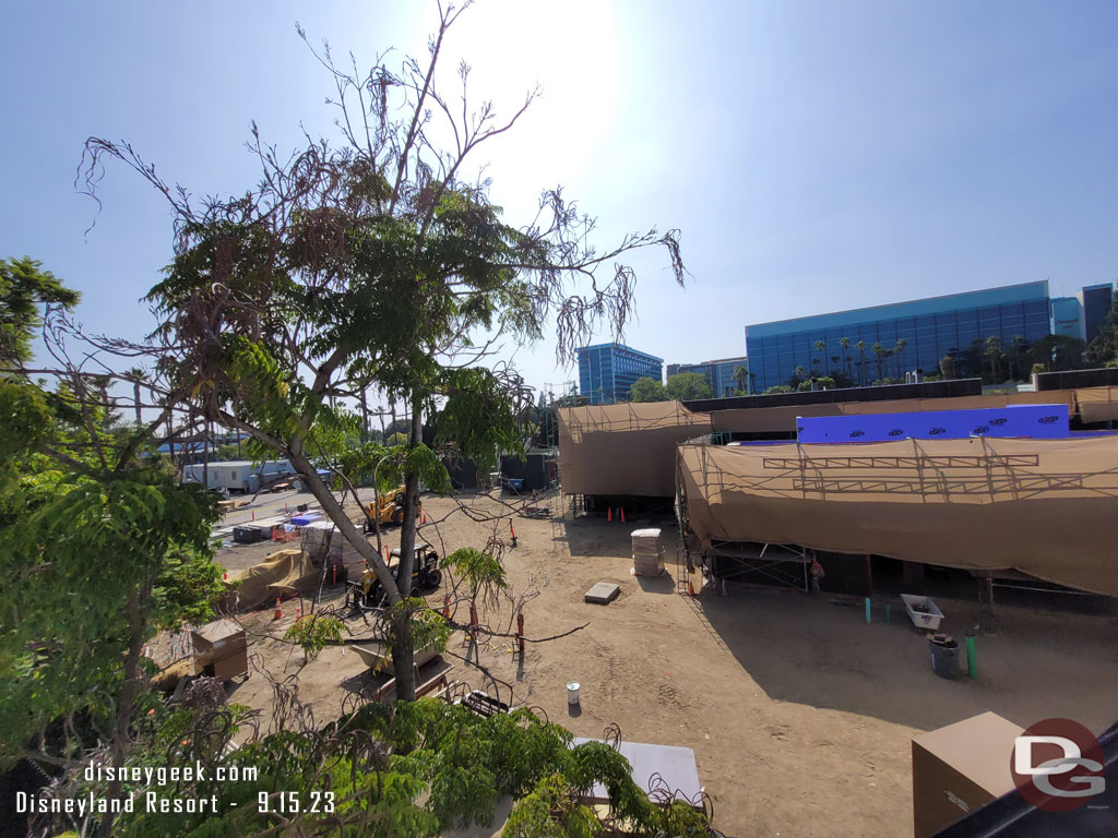 A check of the Downtown Disney west end work from the Monorail