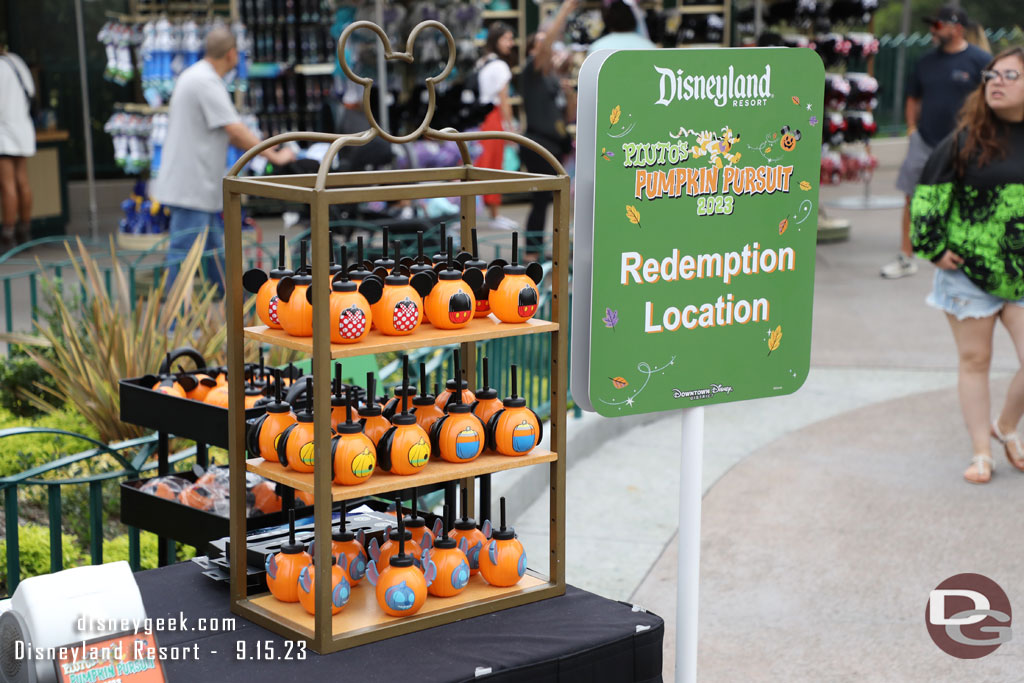 This is one of two redemption locations, the other is near World of Disney.