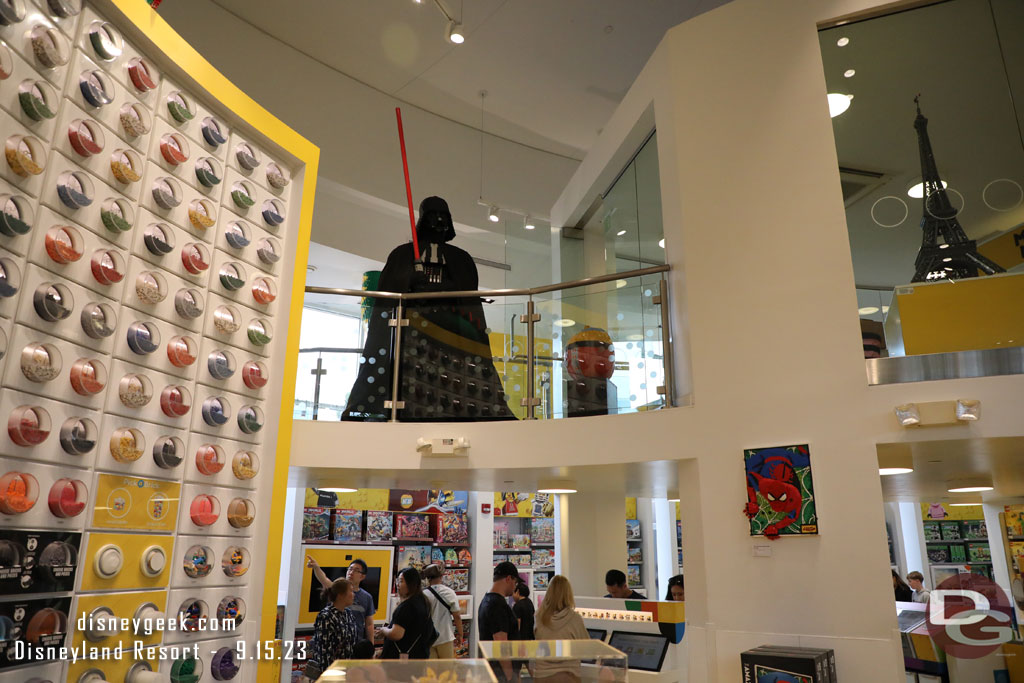 Pinocchio Pumpkin in the LEGO store.