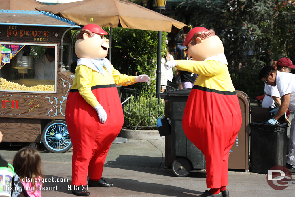 The Tweedles were up to something in Fantasyland