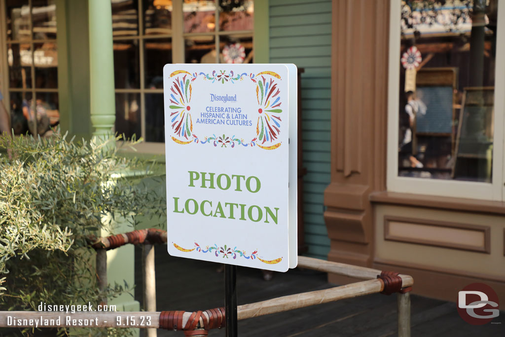 A photo location for the Hispanic and Latin American Culture celebration.