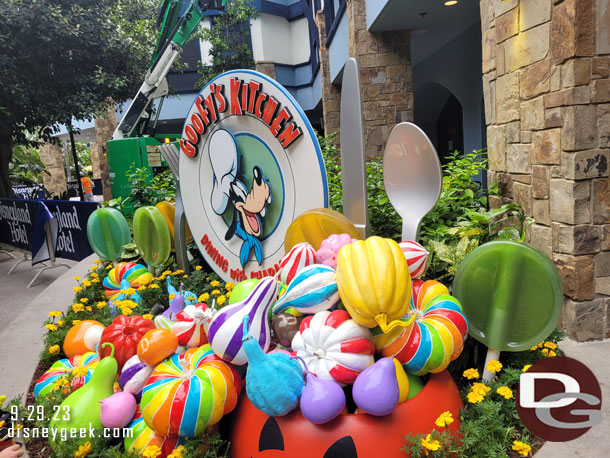 Halloween decorations at Goofy's Kitchen