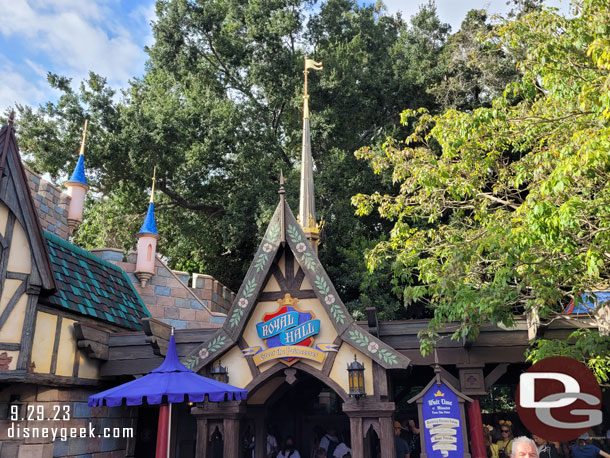 The renovation work in Fantasy Faire has wrapped up since my last visit.  Here is a look around the area.