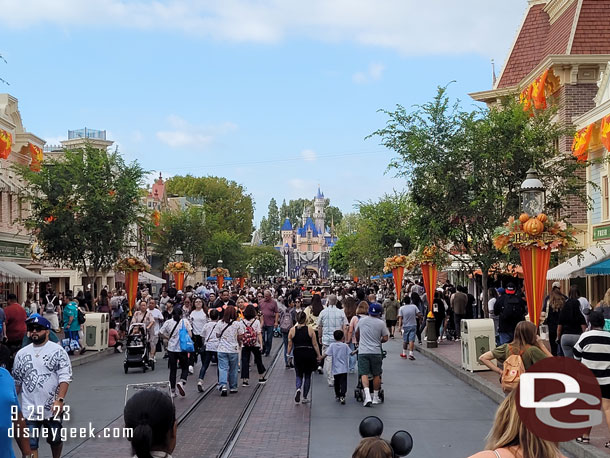 Main Street USA at 4:55pm