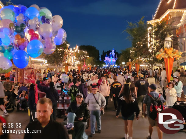 7:17pm - Returned to Disneyland - Main Street USA