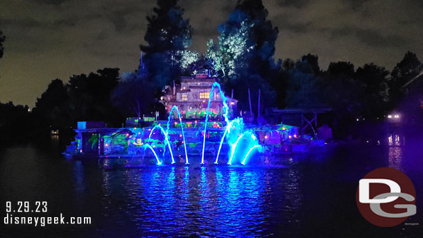 A series of pictures from the first performance of - A Living Mural Rivers of America Projection Show