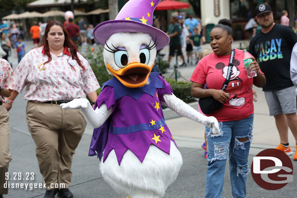 Crossed paths with Daisy Duck on Buena Vista Street