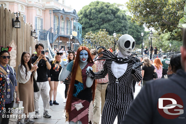 Jack Skellington and Sally were passing through